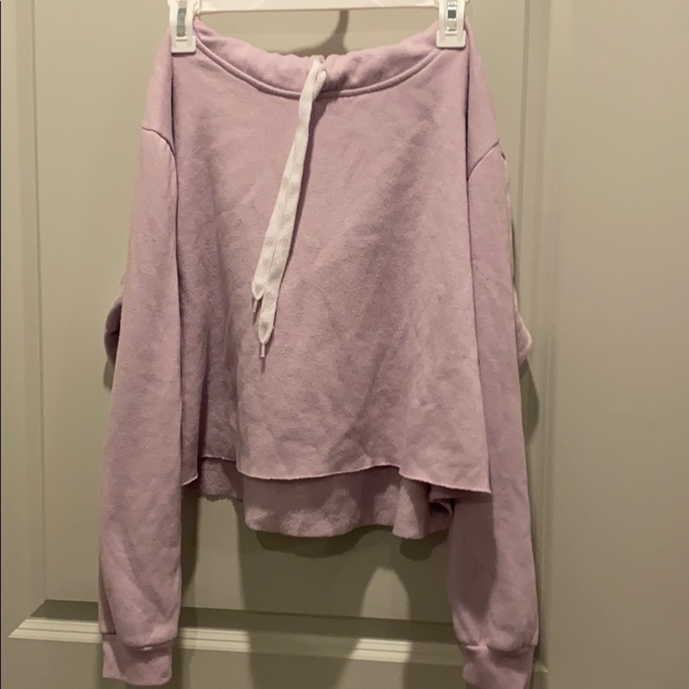 Lavender cropped hoodie